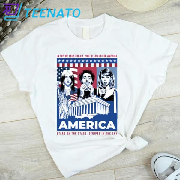 Billie, Post & Taylor – In Pop We Trust Shirt
