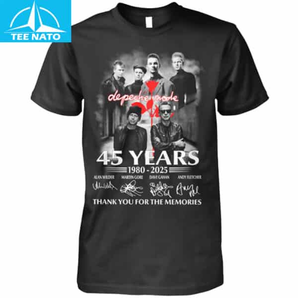 Depeche Mode 45 Years 1980-2025 Anniversary Shirt