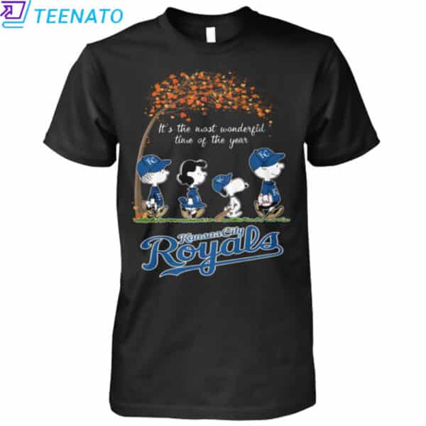 Kansas City Royals Peanuts Charlie Brown Snoopy Fall Shirt