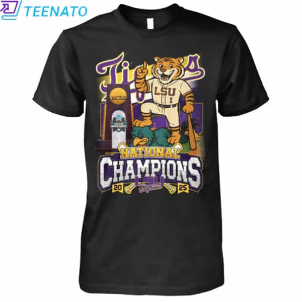 LSU Tigers 2025 National Champions Baseball Shirt