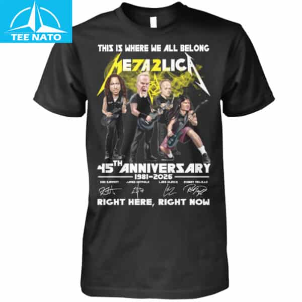 Metallica 45th Anniversary 1981-2026 Band Shirt
