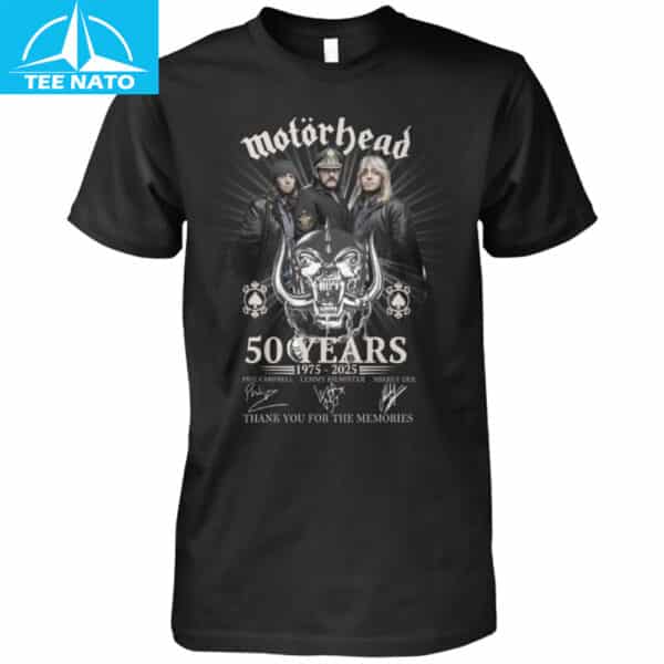 Motörhead 50 Years 1975-2025 Anniversary Shirt