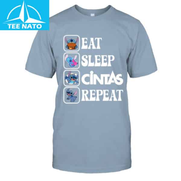 Stitch Eat Sleep Cintas Repeat Shirt