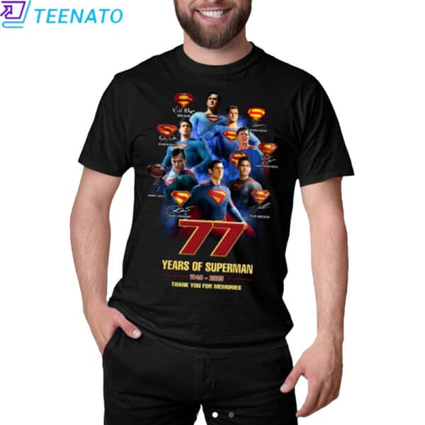 Superman 77Th Anniversary 1948-2025 T-Shirt